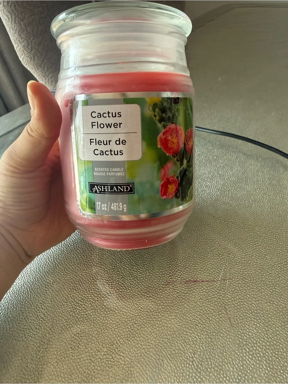 Ashland Pink Cactus Flower Scented Jar Candle